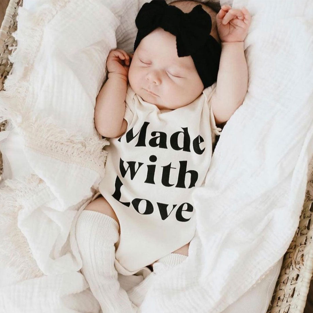 Made with Love Cotton Baby Bodysuit