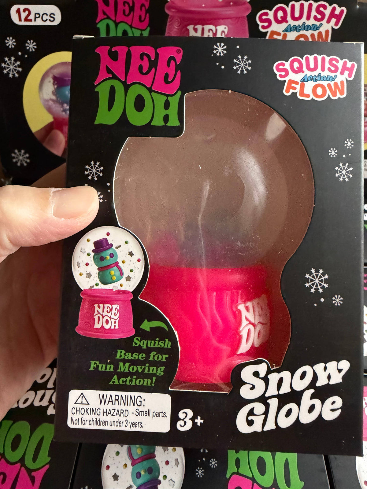Summit Shope - Christmas Light up Snow globe Squishy.  Retail Best Seller