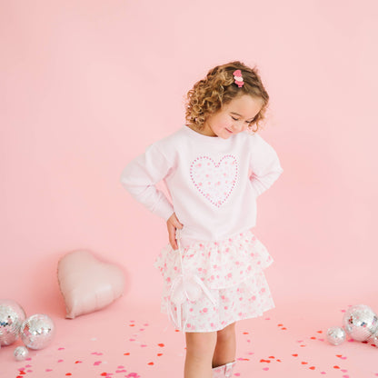 Sweet Wink - Pink Sparkle Hearts Valentine's Day Clip - Hair Accessories