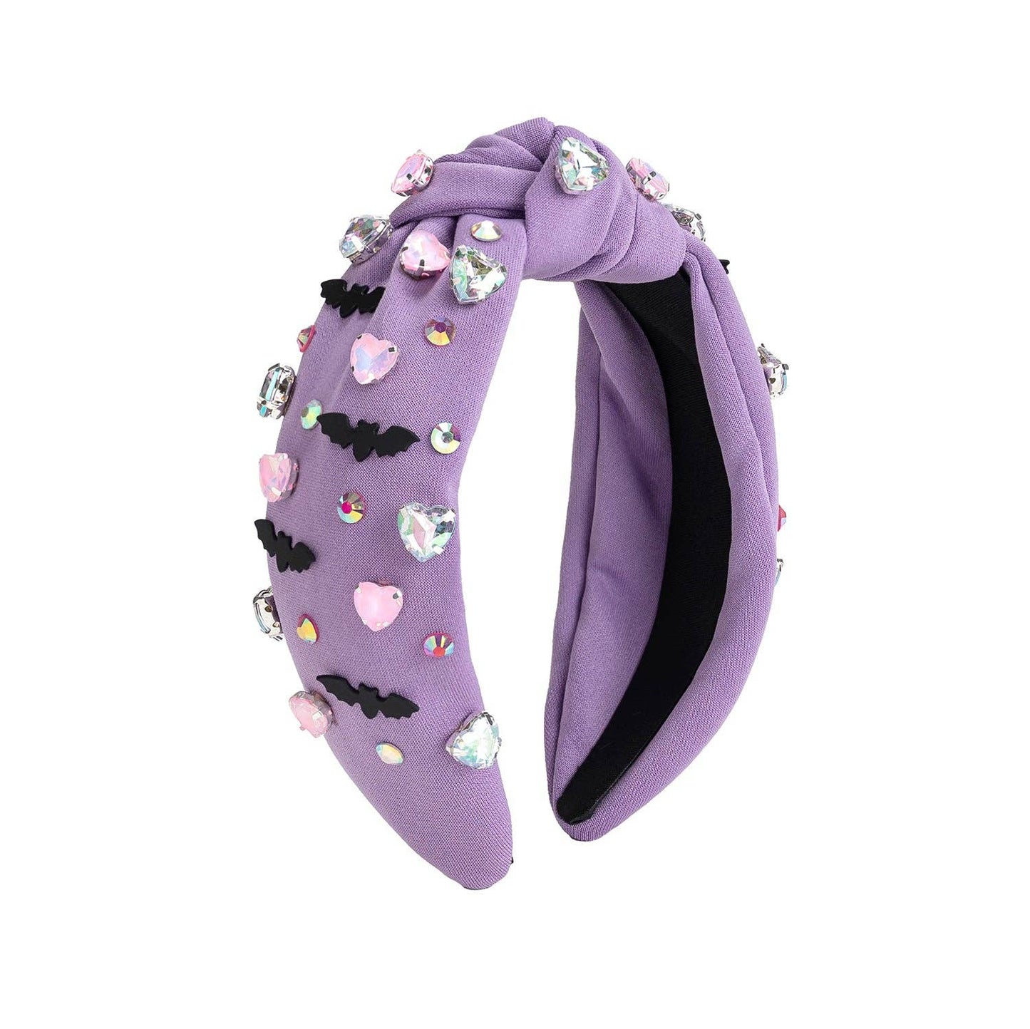 Sweet Wink - Bat Halloween Gemstone Headband - Kids Hair Accessories