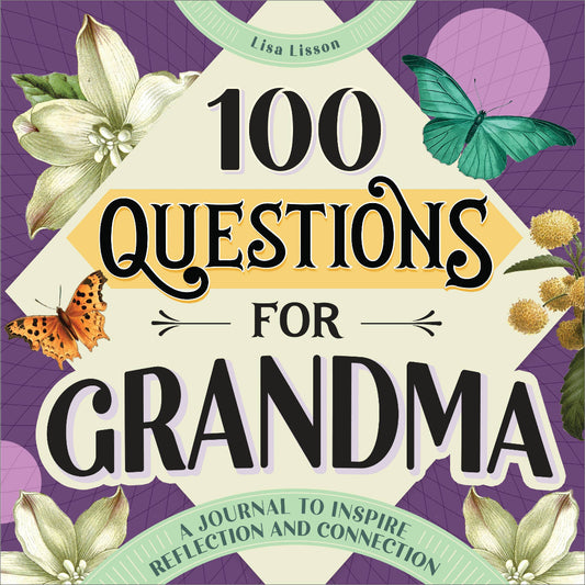 a book cover thats cream and purple and has flowers and butterflies on it