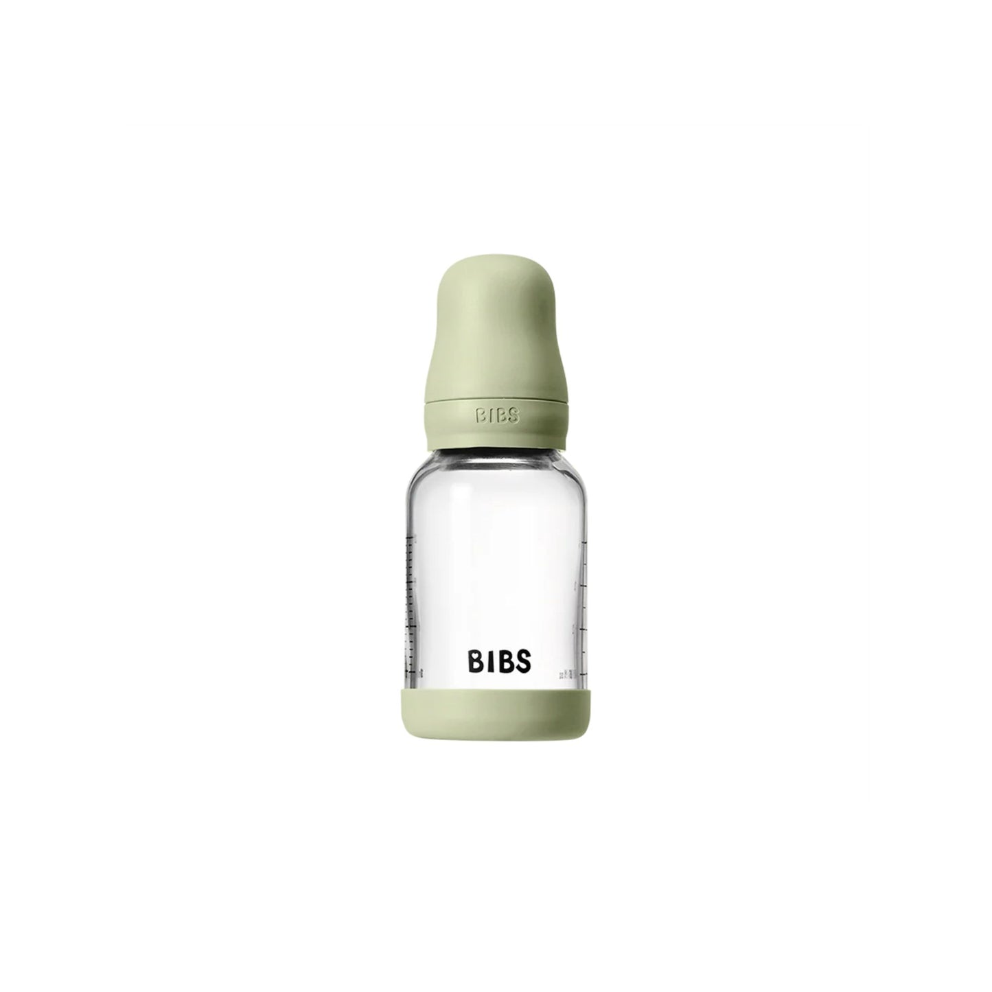 BIBS - Baby Glass Bottle Set 4oz Latex - Sage