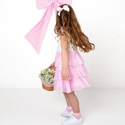 Sweet Wink - Sweet Floral Bow Clip - Kids Hair Bow - Spring