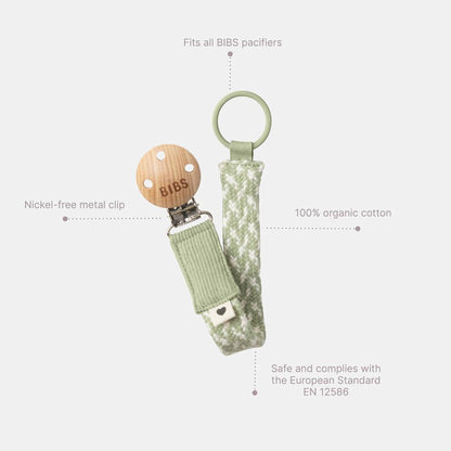 BIBS - Pacifier Clip - Petrol/Baby Blue