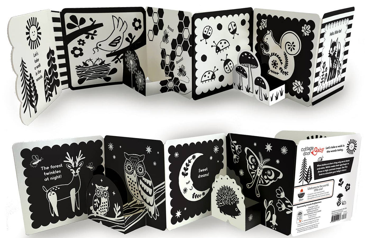 Cottage Door Press - Look, Look, Baby! Forest High Contrast Black & White Book