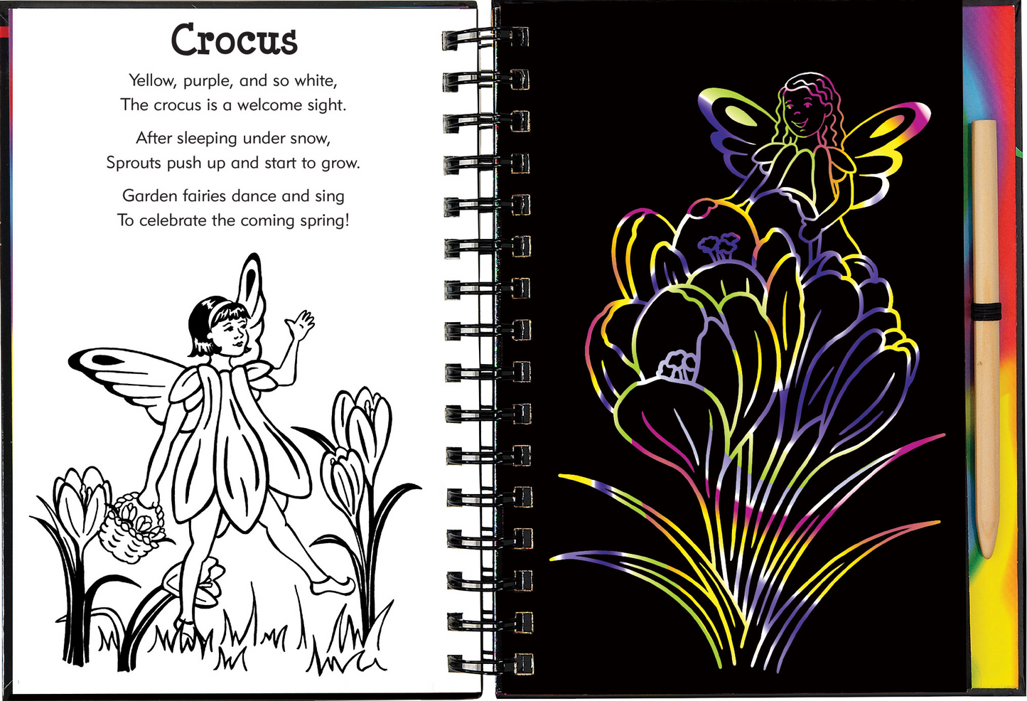 Peter Pauper Press - Garden Fairies Scratch and Sketch