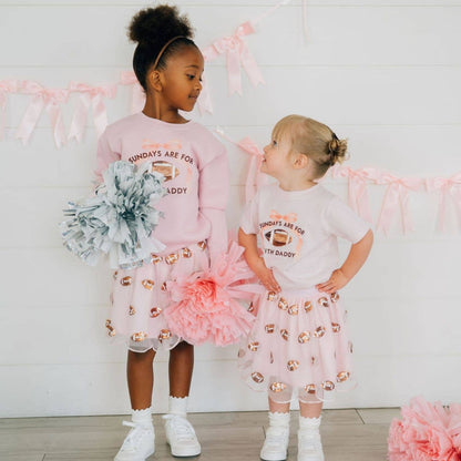 Sweet Wink - Sundays Are For Football With Daddy Short Sleeve T-Shirt -Kids Clothing