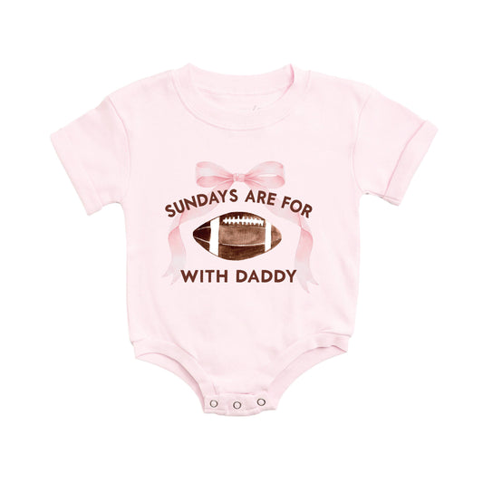 Sweet Wink - Sundays Are For Football With Daddy Short Sleeve Romper - Baby Clothing