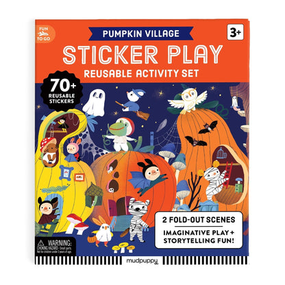 Chronicle Books - Pumpkin Village Sticker Play Reusable Activity Set