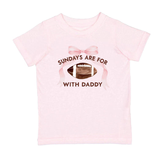 Sweet Wink - Sundays Are For Football With Daddy Short Sleeve T-Shirt -Kids Clothing