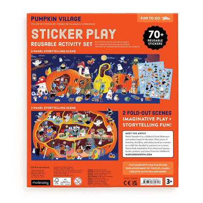 Chronicle Books - Pumpkin Village Sticker Play Reusable Activity Set