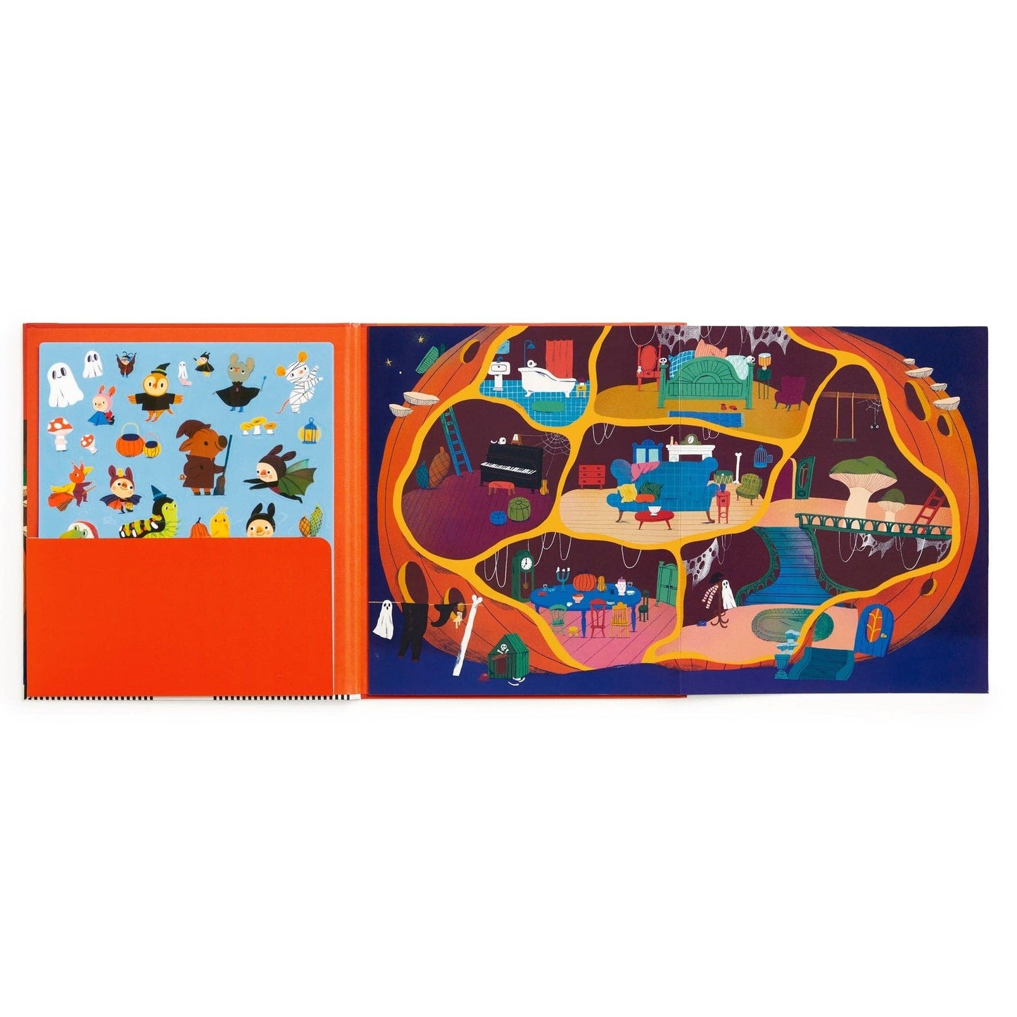Chronicle Books - Pumpkin Village Sticker Play Reusable Activity Set