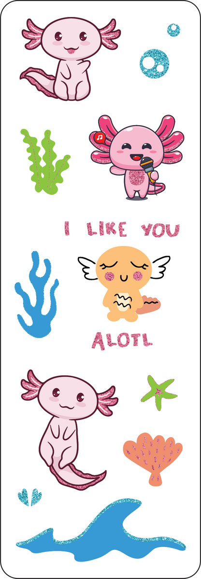 Peter Pauper Press - Axolotls Sticker Set
