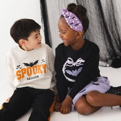 Sweet Wink - Bat Halloween Gemstone Headband - Kids Hair Accessories