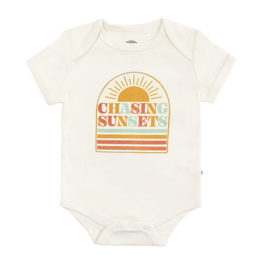 Chasing Sunsets Cotton Baby Onesie