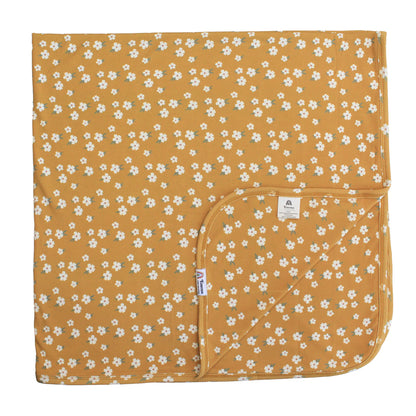 Floral-patterned bag on a white background