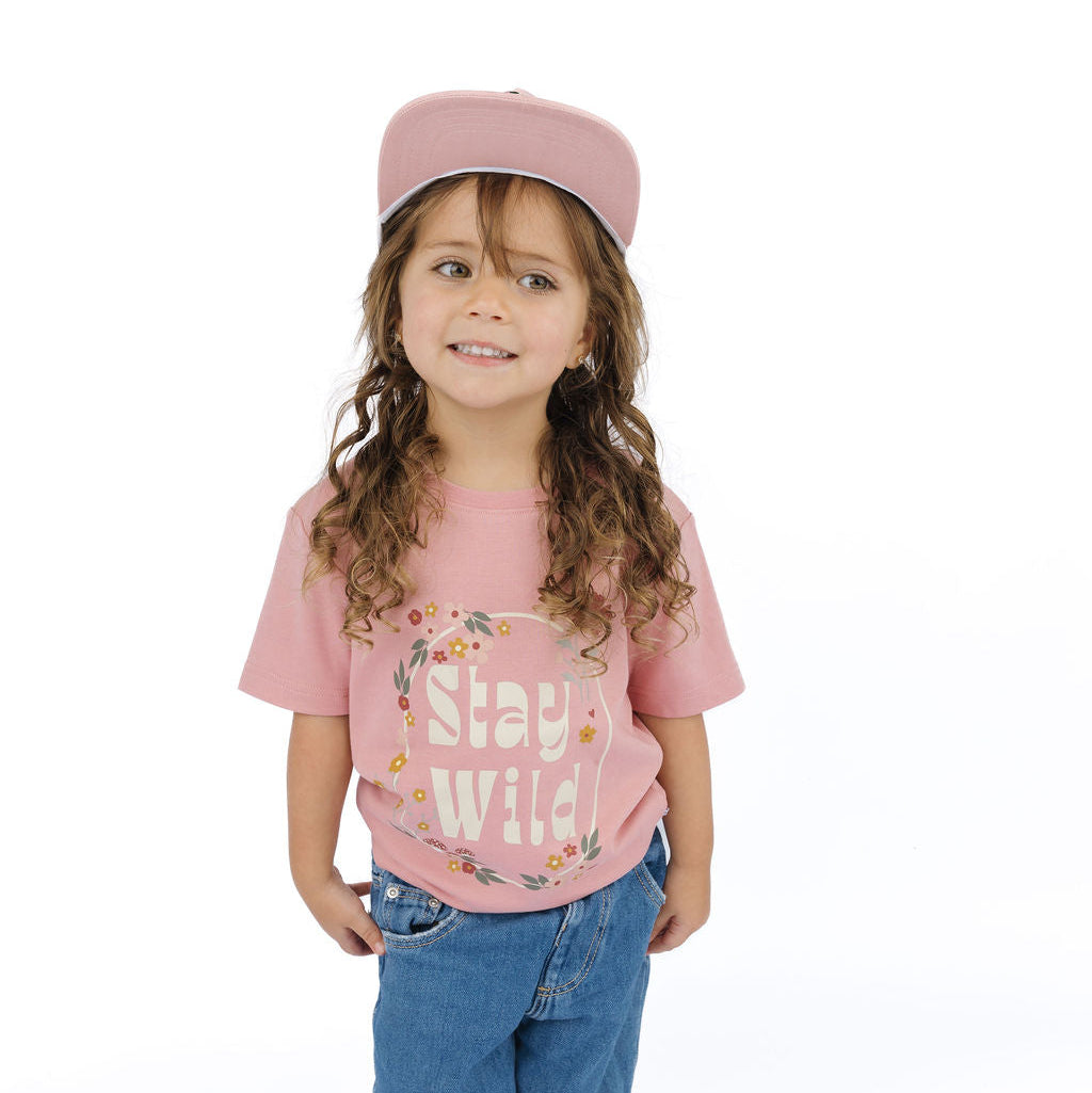 Stay Wild Cotton Toddler Short Sleeve Shirt