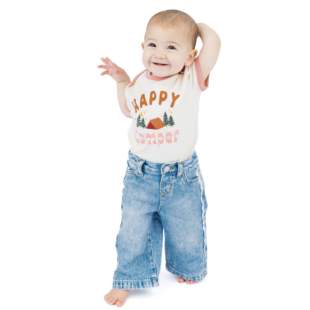 Happy Camper Cotton Baby Onesie