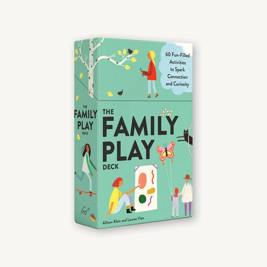Box of 'The Family Play Deck' on a white background