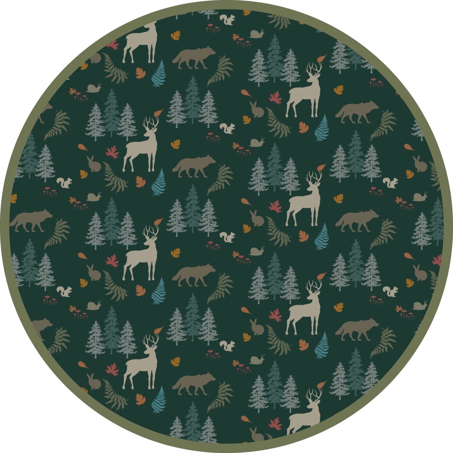 Midnight Forest Two-Piece Bamboo Long Sleeve Pajama Kids Pants Set