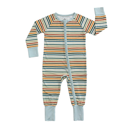 baby convertible with striped pattern on white background.