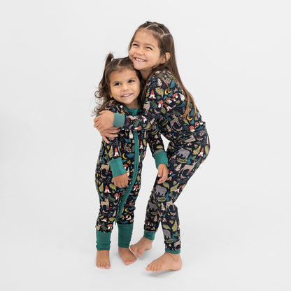 Night Forest Bamboo Convertible Baby Pajama
