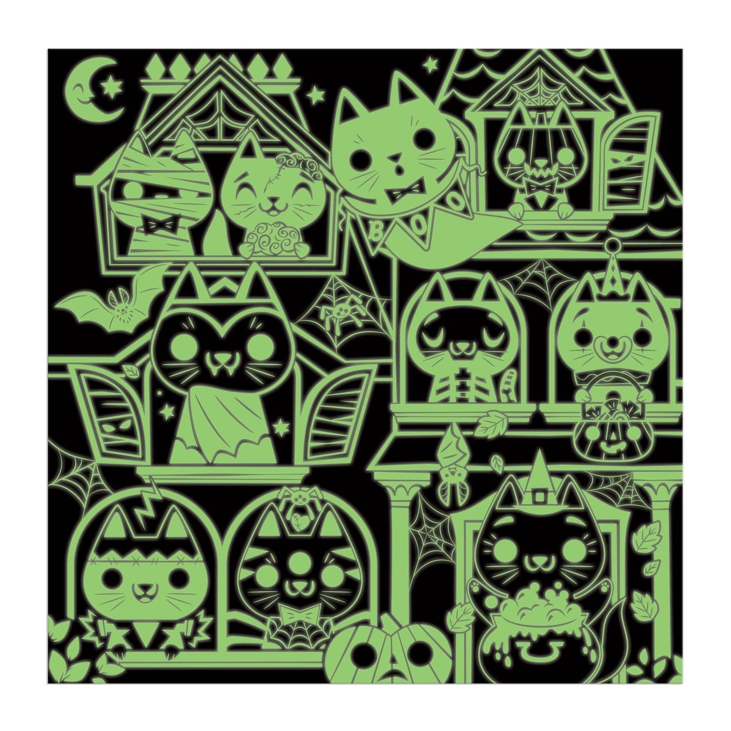 Chronicle Books - Haunted House Cats 300 Piece Glow in the Dark Puzzle