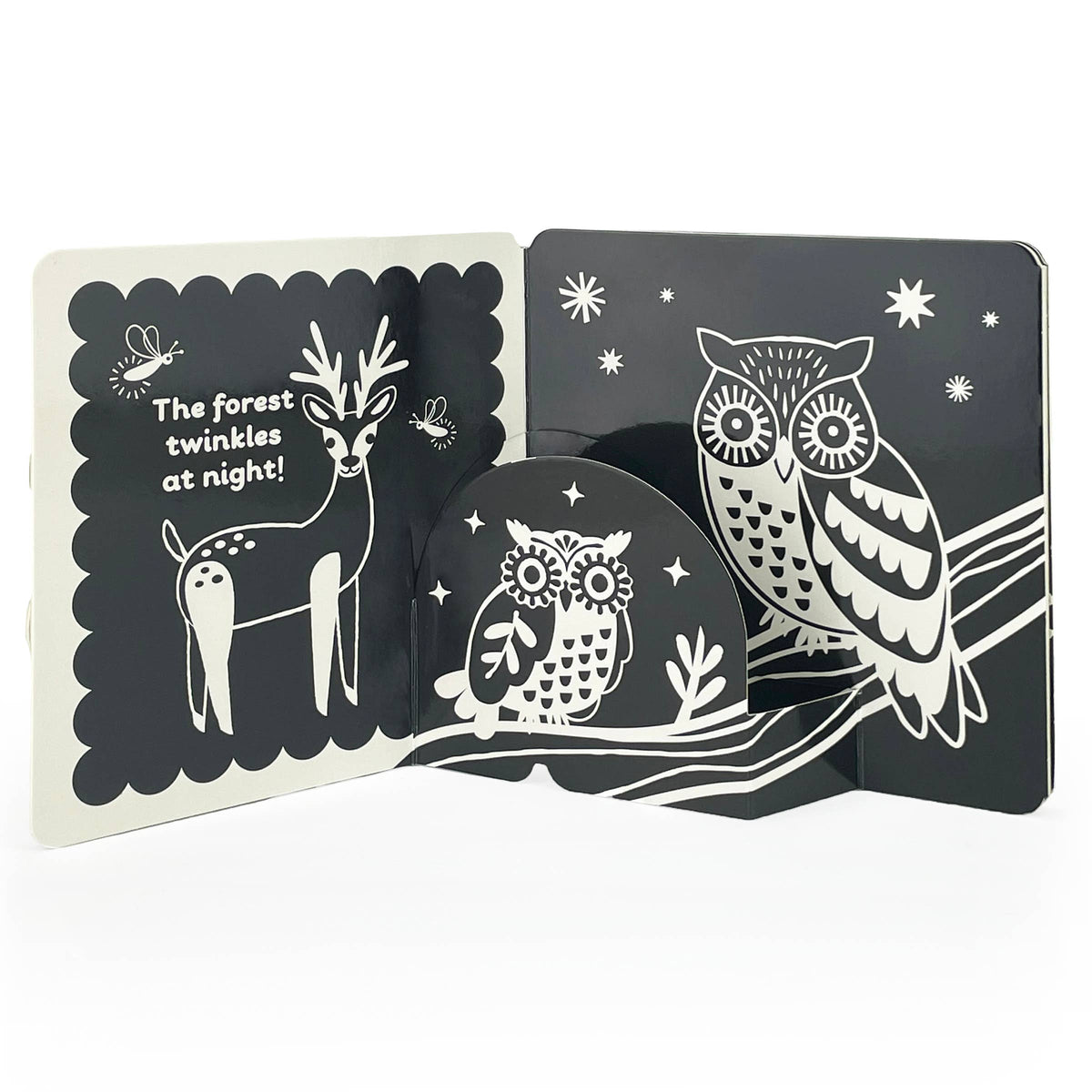 Cottage Door Press - Look, Look, Baby! Forest High Contrast Black & White Book