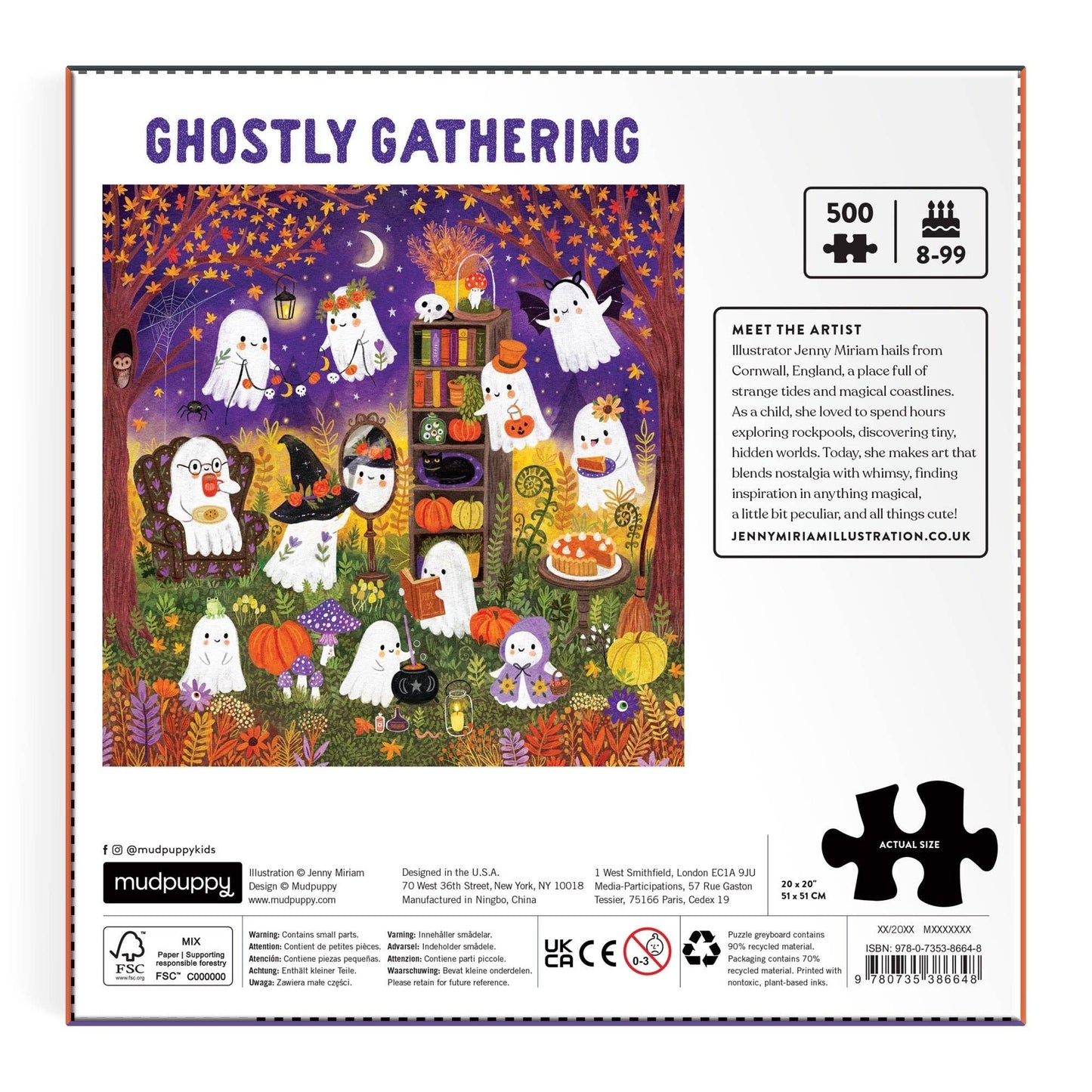 Chronicle Books - Ghostly Gathering 500 Piece Family Puzzle