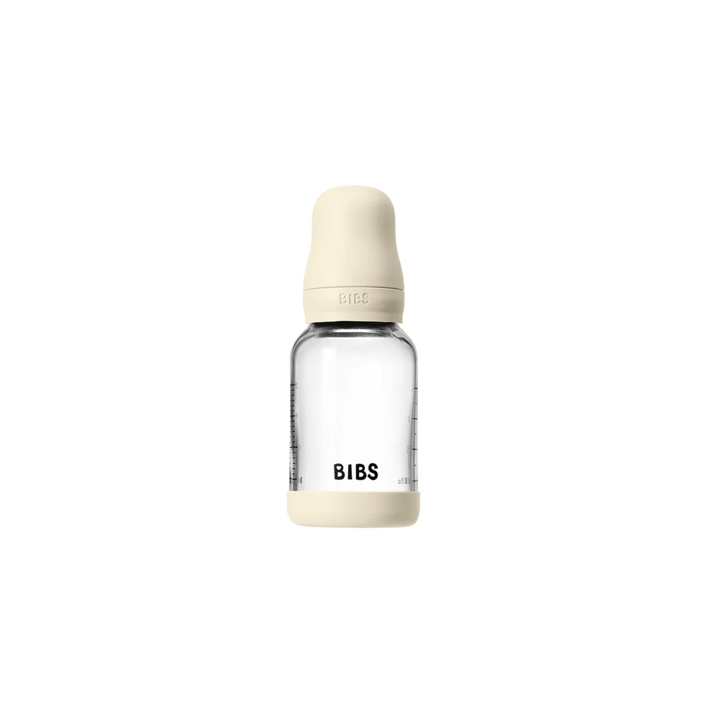 BIBS - Baby Glass Bottle Set 4oz Latex - Ivory