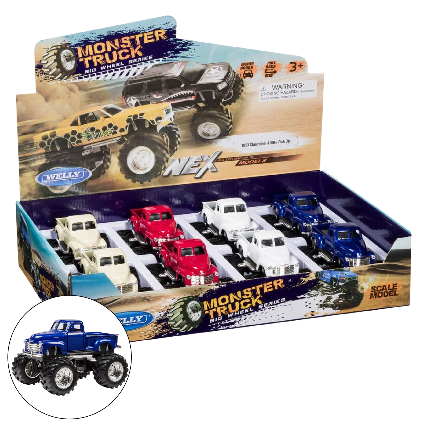 Toysmith - Toysmith Die-Cast Monster Truck 1953 Chevy 3100 Pickup