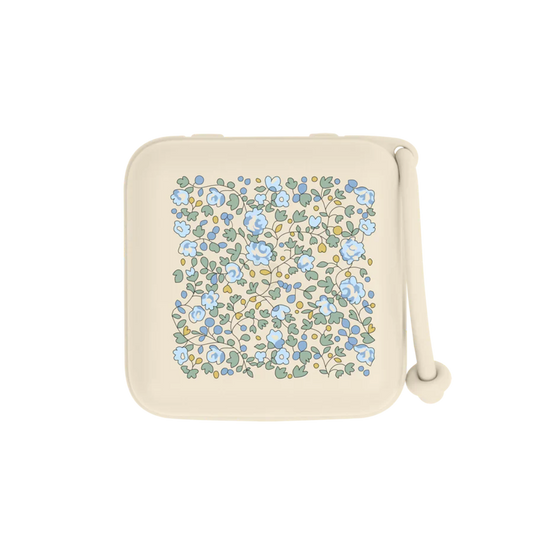 floral patterned pacifier case with attachable loop made by BIBS