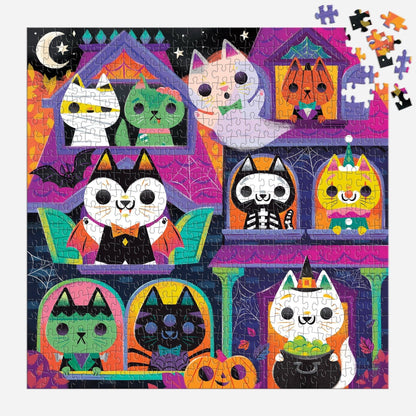 Chronicle Books - Haunted House Cats 300 Piece Glow in the Dark Puzzle