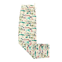 Emerson and Friends Coral Reef Bamboo Relaxed Lounge Pajama Pants, featuring a serene ocean-inspired print with sea turtles, sharks, coral, and tropical fish on ultra-soft bamboo fabric for breathable all-day comfort.