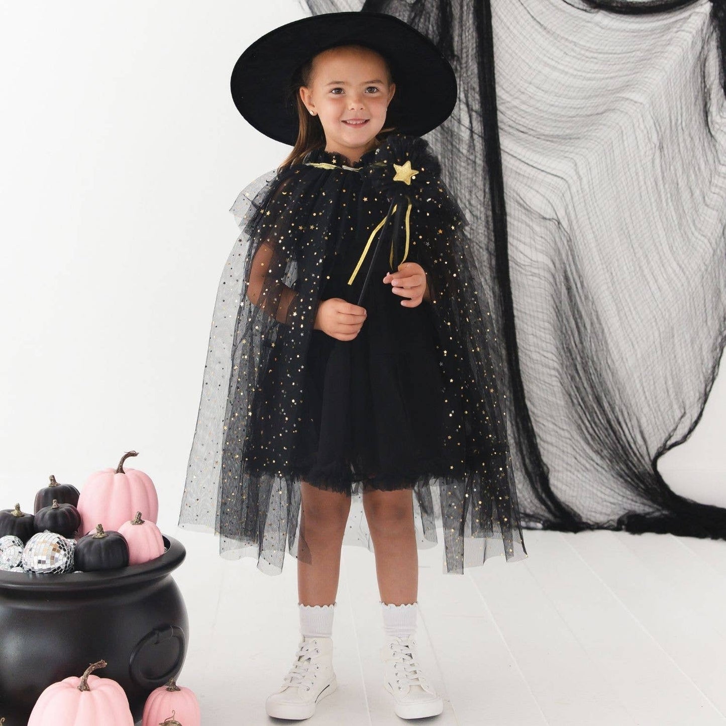 Sweet Wink - Black Witch Dress Up Costume Kit