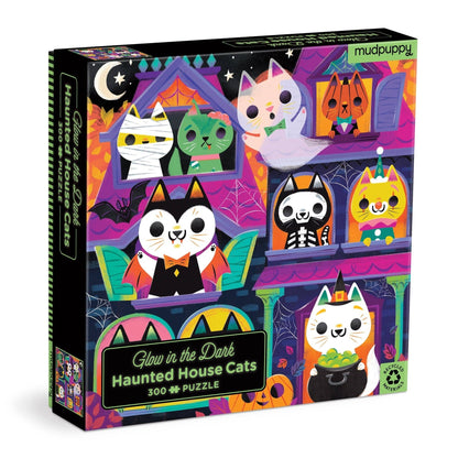 Chronicle Books - Haunted House Cats 300 Piece Glow in the Dark Puzzle