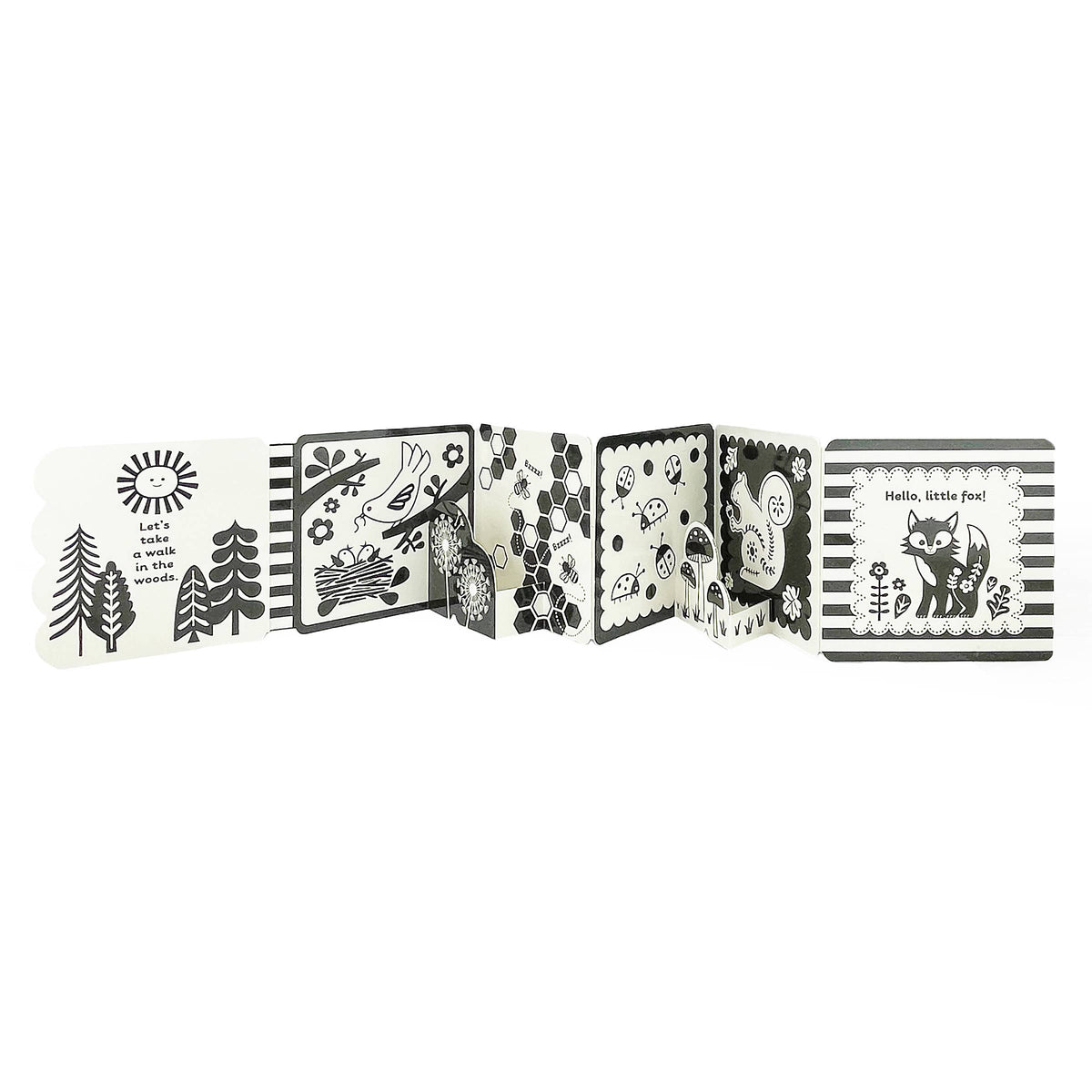 Cottage Door Press - Look, Look, Baby! Forest High Contrast Black & White Book