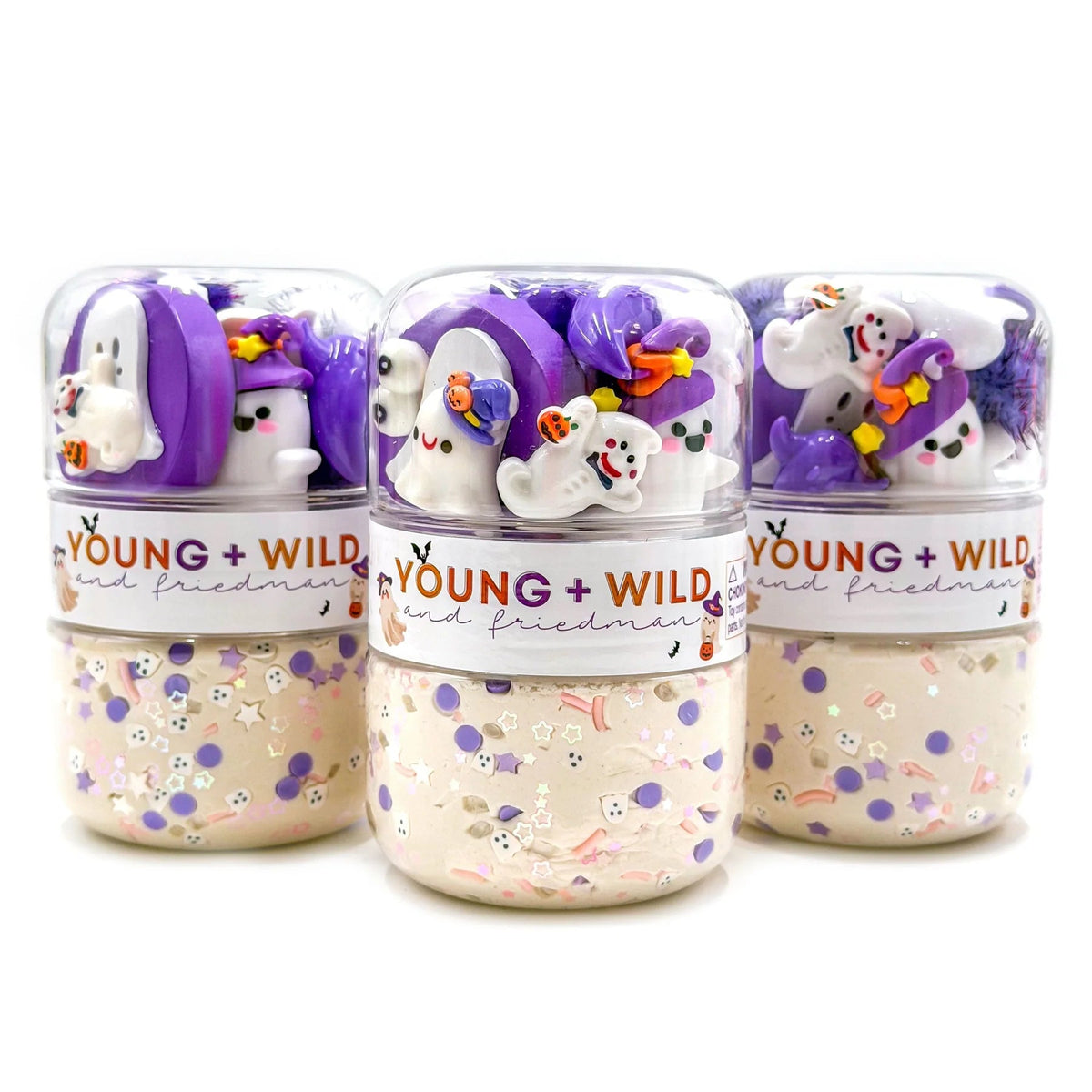 Young + Wild & Friedman - Grab & Go Dough Jar - Ghost