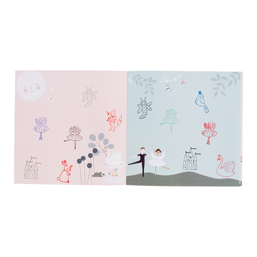 Two notebook covers with illustrated designs on a white background