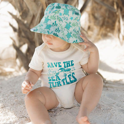 Save the Sea Turtles Cotton Baby Onesie