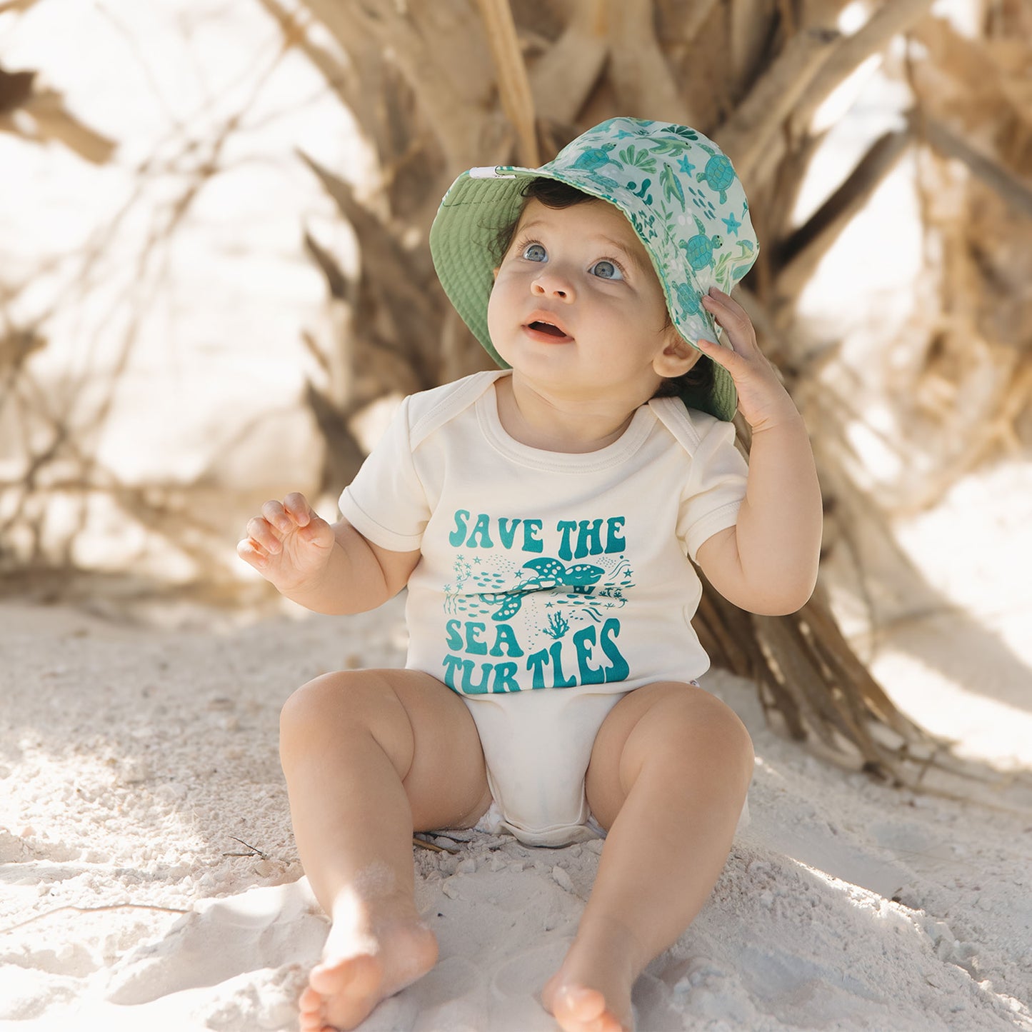 Save the Sea Turtles Cotton Baby Onesie