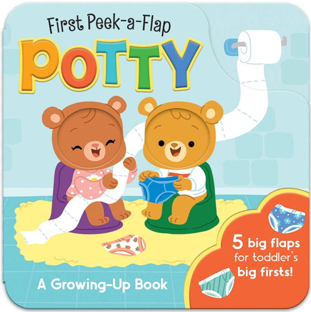 board good with 2 bears on the cover who are sitting on pottys