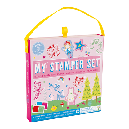 Box of 'My Stamper Set' with colorful illustrations on a white background
