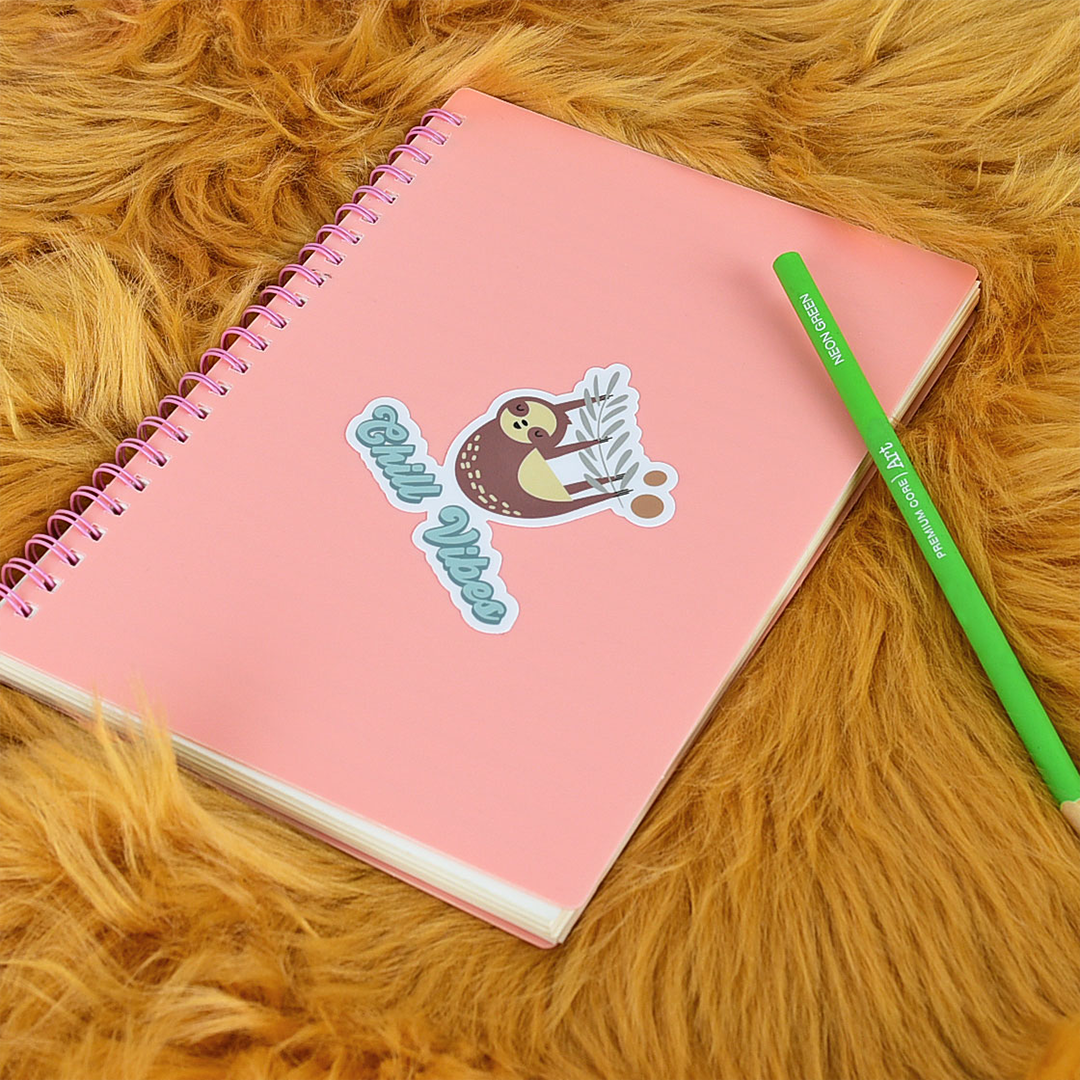 Lucy's Room Chill Vibes Sloth Sticker