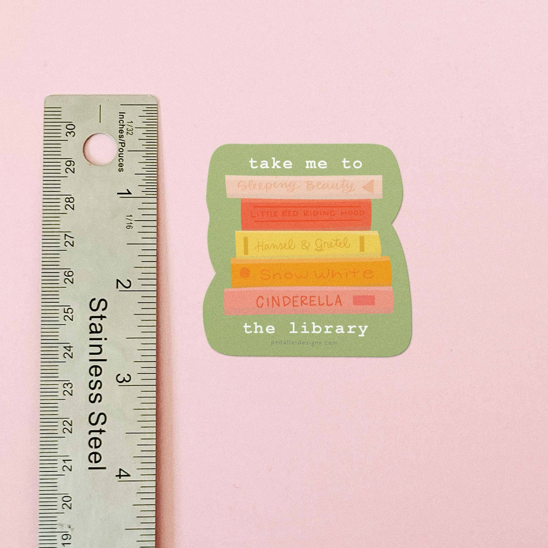 Take me to the Library Bookish Vinyl Sticker