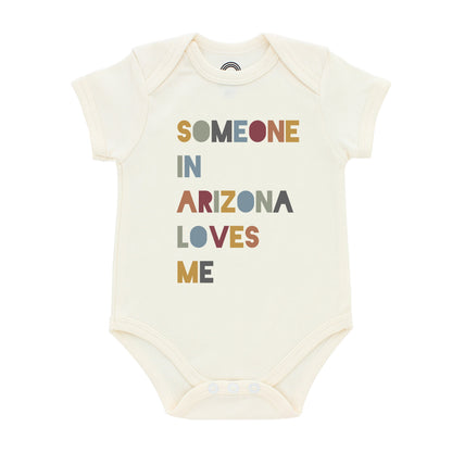 Someone in Arizona Loves Me Short Sleeve Baby Bodysuit