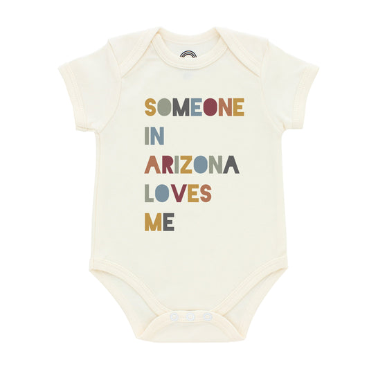 Someone in Arizona Loves Me Short Sleeve Baby Bodysuit