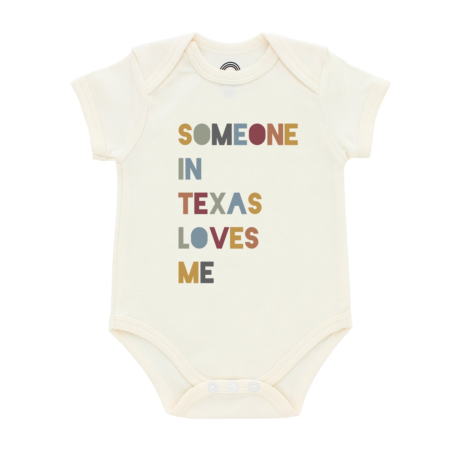 Someone in Texas Loves Me Short Sleeve Baby Bodysuit