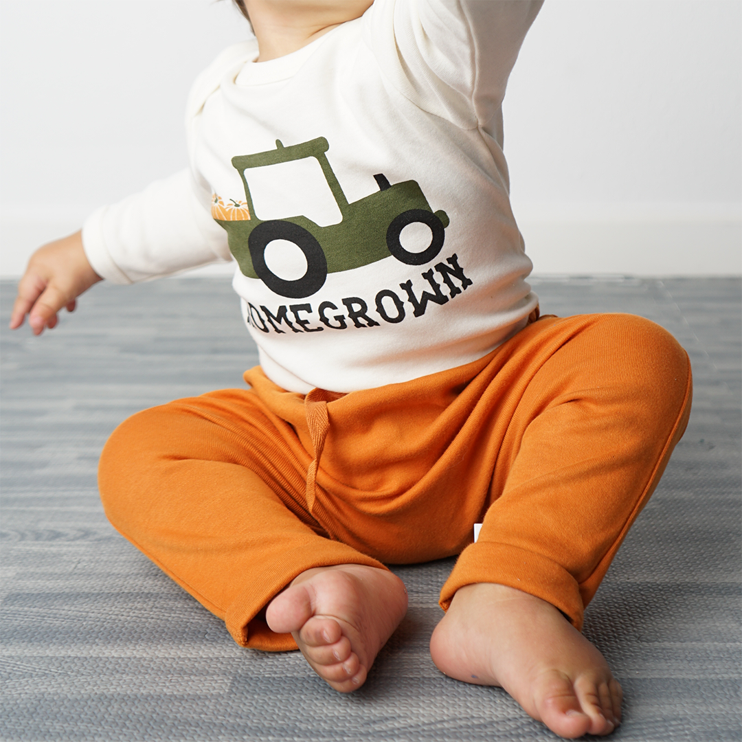 Pumpkin Cotton Baby Joggers